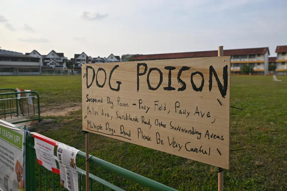 Across separate cases, owners said on social media that their dogs experienced symptoms consistent with poisoning after visiting the field.