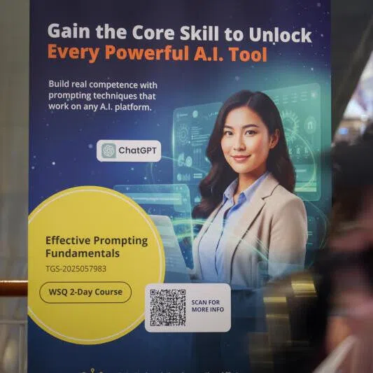 The subsidy is to help Singaporeans gain confidence to work alongside AI.