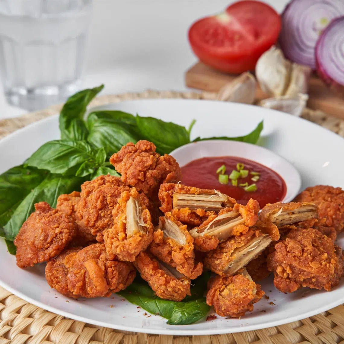 Shandi Global's plant-based Forever popcorn chicken. 
