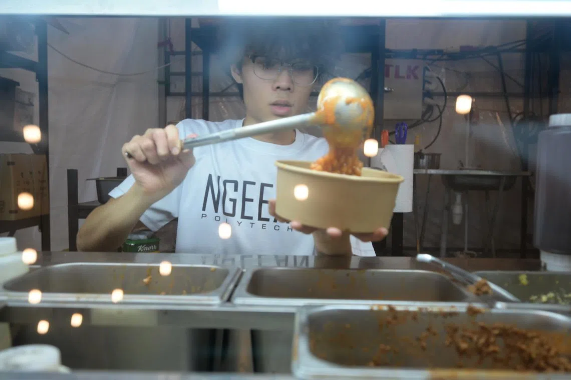 Mr Leong Xuhui started Spudzilla in 2024, selling loaded potatoes at pop-up stalls at various pasar malams and events.