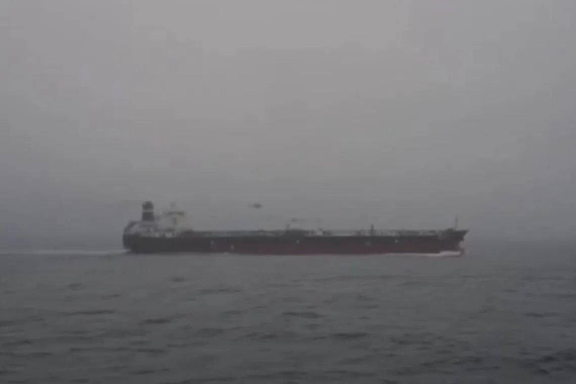 The tanker was suspected of flying under a false flag, and was intercepted with support from Britain.