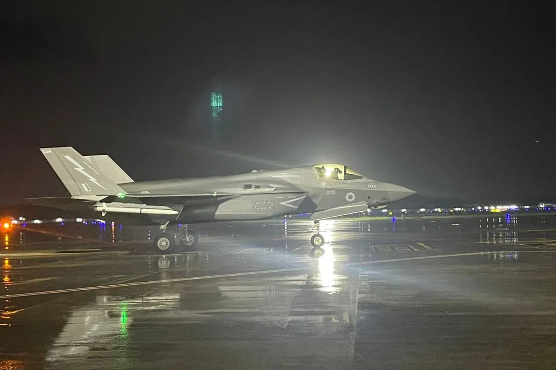 A British F-35B fighter jet was diverted to Thiruvananthapuram International Airport in the state of Kerala for what proved a lengthy stay.