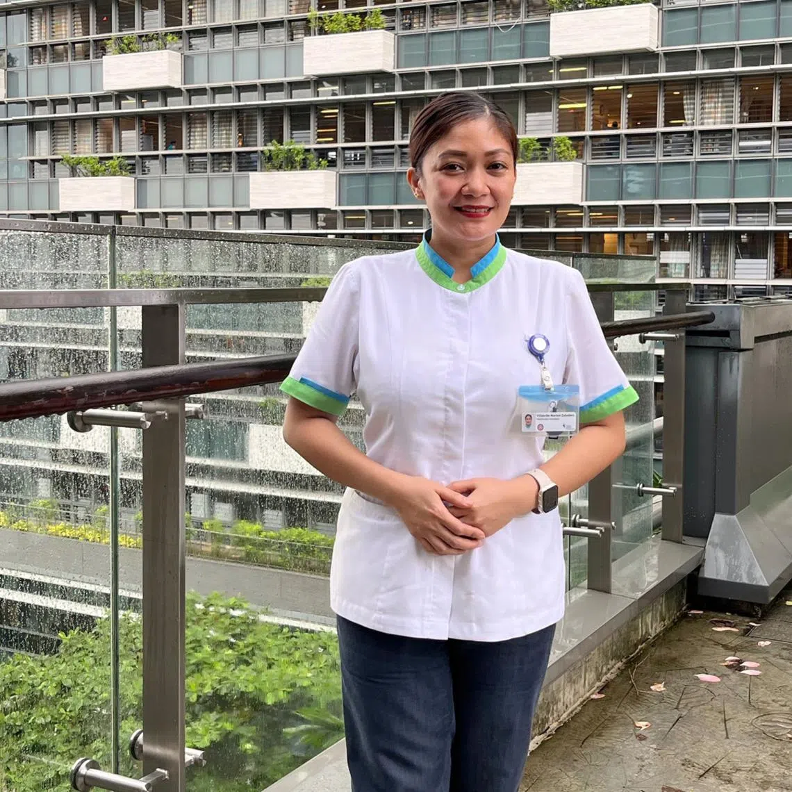 A patient threatened to strip healthcare assistant Marisol Zabellero Villabrille at Khoo Teck Puat Hospital three months ago.