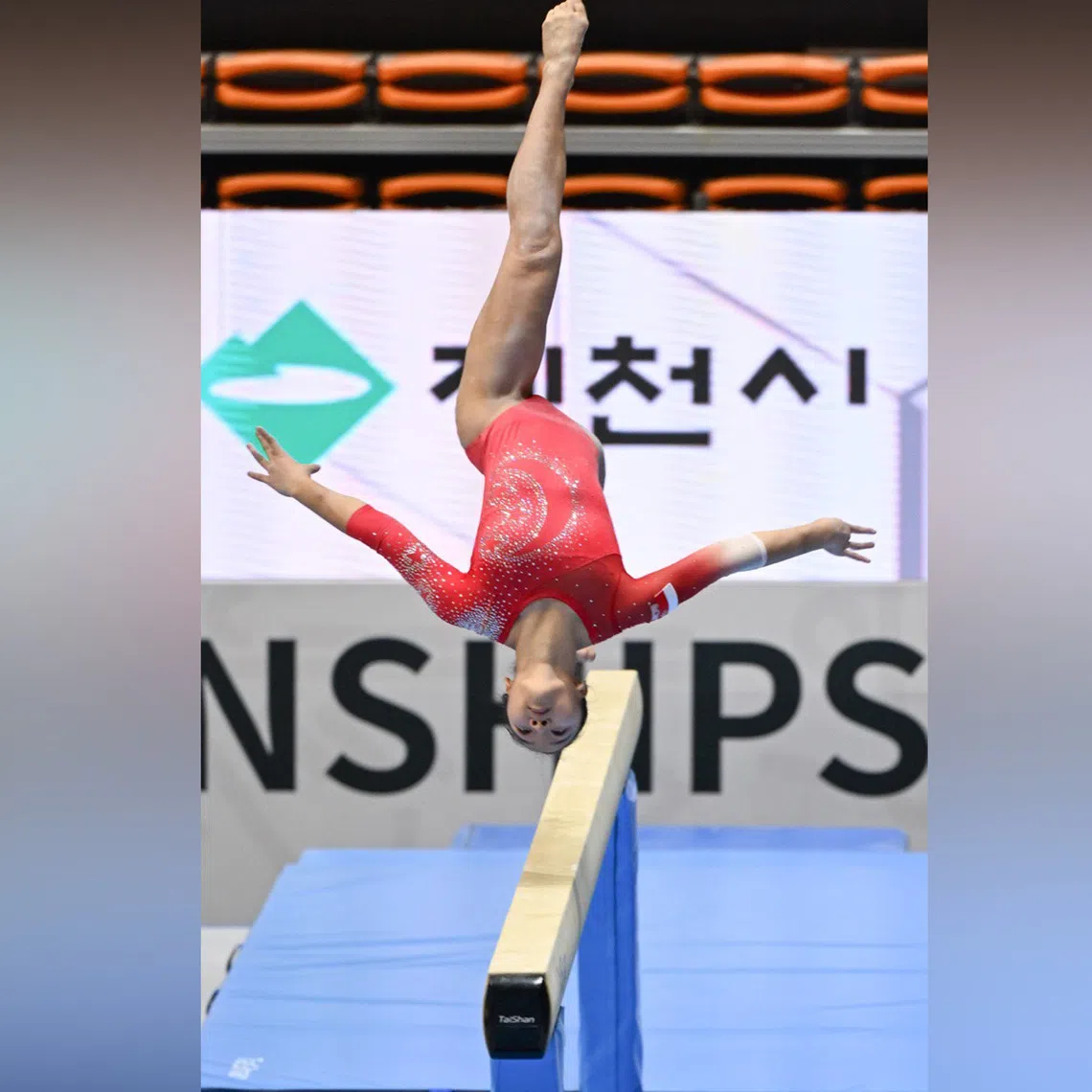 Amanda Yap is the first Singaporean gymnast to make the final at the world championships.