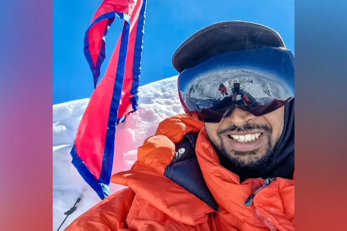 Mr Shrinivas Sainis Dattatraya summited Mount Everest on May 19 but told his wife he had come down with high-altitude cerebral oedema.