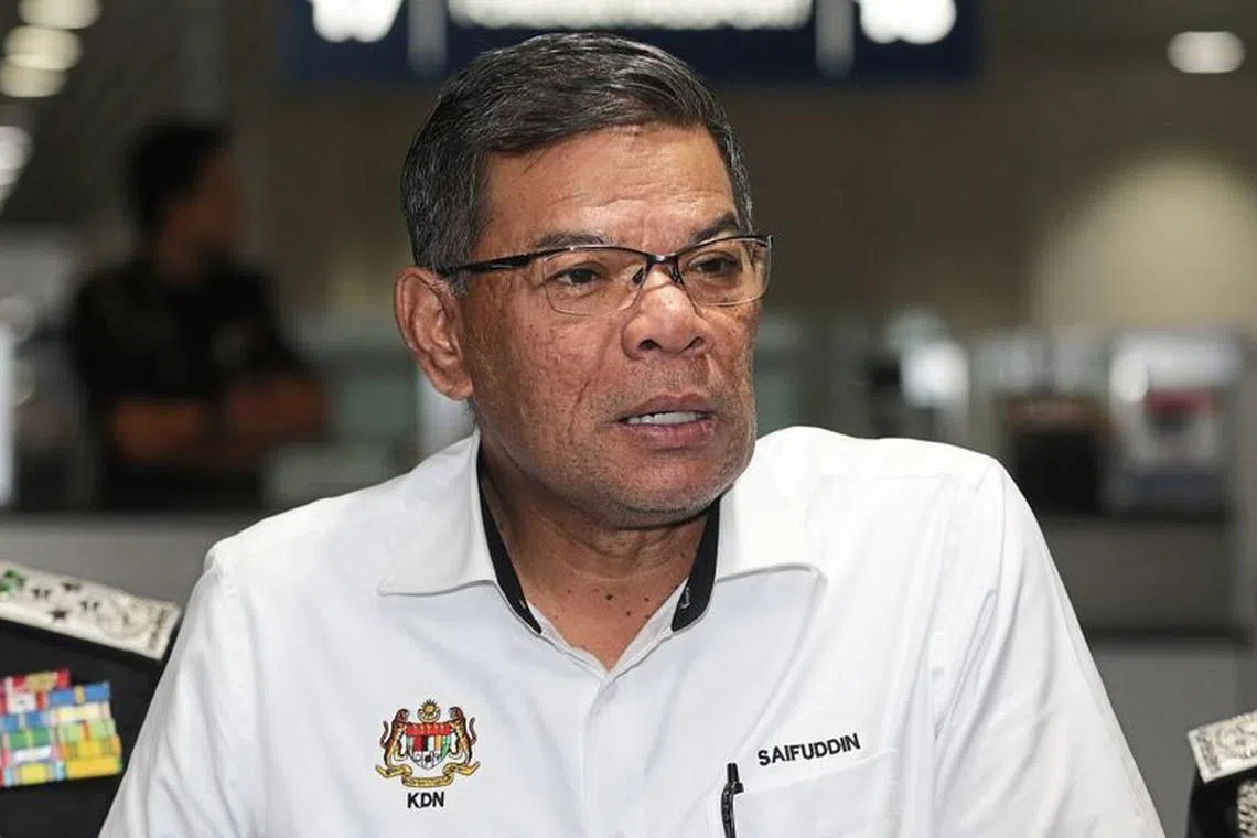 Malaysia's Home Minister said his ministry and the police take the matter seriously and are investigating the incidents that happened recently.