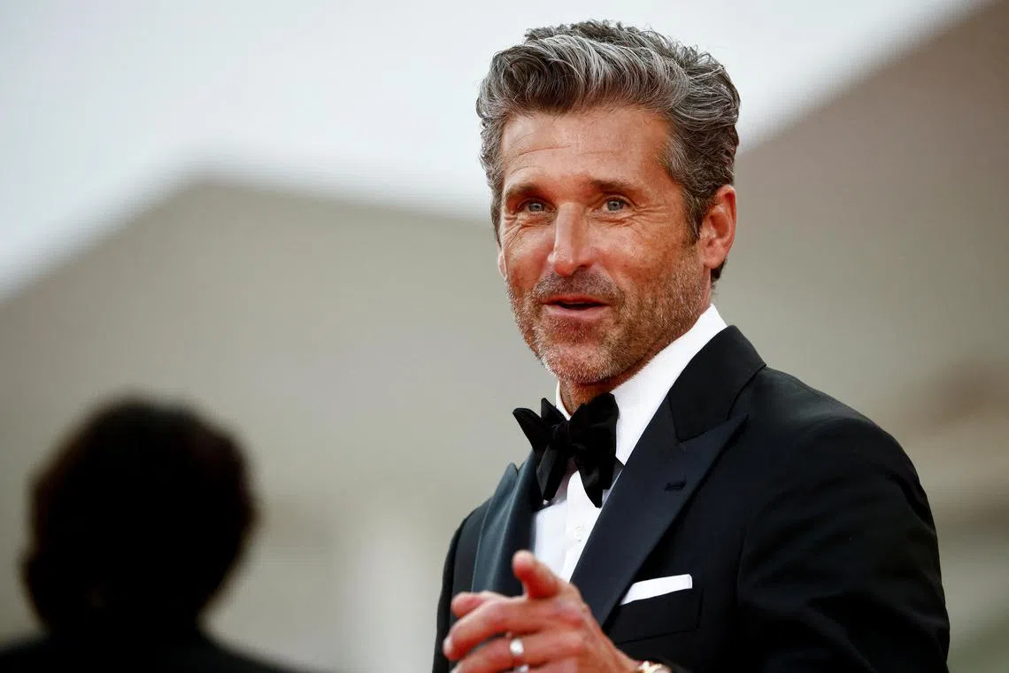 Actor Patrick Dempsey, seen here at the 80th Venice Film Festival on Aug 31, 2023, is named People magazine’s “sexiest man alive” for 2023.