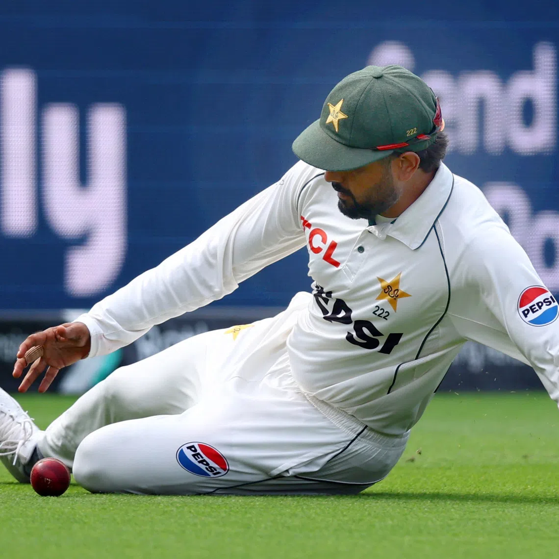Cricket - Second Test - England v Pakistan - Lord's Cricket Ground, London, Britain - August 30, 2026 Pakistan's Babar Azam in action fielding Action Images via Reuters/Matthew Childs