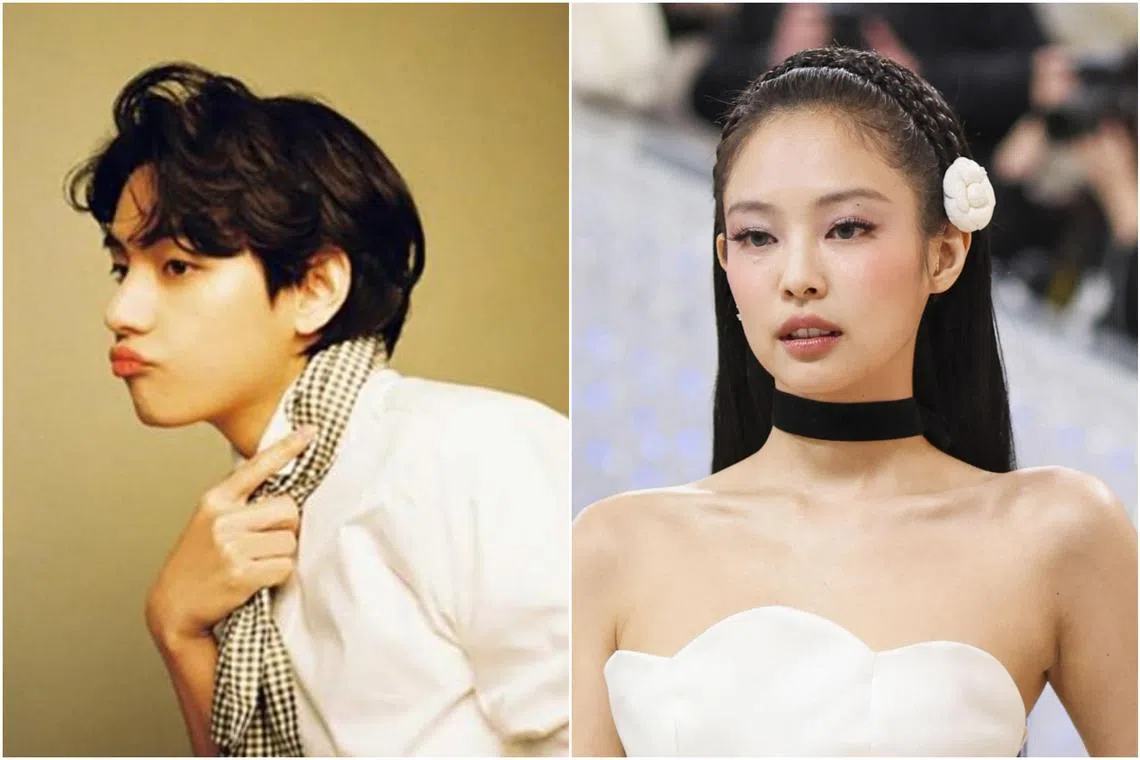 BTS' V and Blackpink's Jennie were spotted holding hands in Paris by French photographer Amar Taoualit.