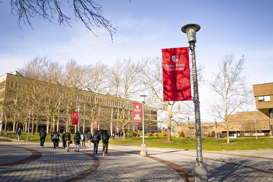 FILE Ñ The Stony Brook University campus in Stony Brook, N.Y., Nov. 29, 2023. In her four years at Stony Brook University, Maurie McInnnis created an expanded safety department, complete with intelligence capabilities. (Anastassia Whitty/The New York Times)