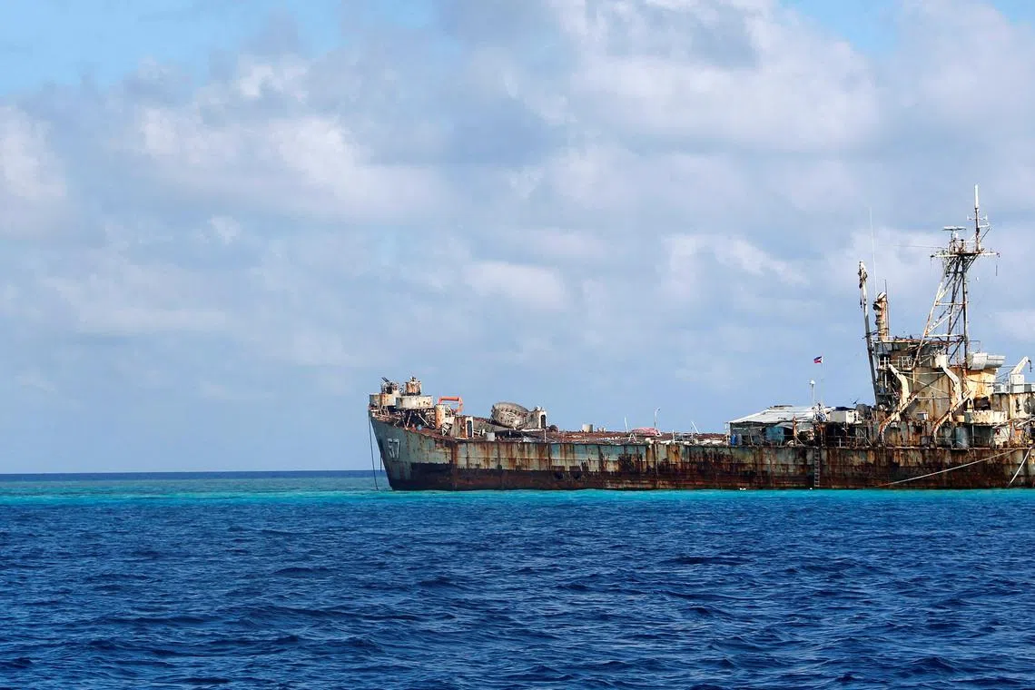 China has asserted its claims of sovereignty in the Spratlys with a series of man-made islands built upon submerged reefs.