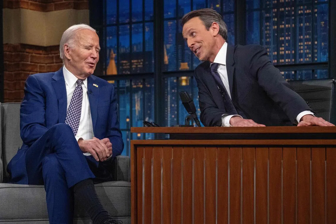 US President Joe Biden spoke with NBC host Seth Meyers on the efforts to reach ceasefire agreement in Gaza. 