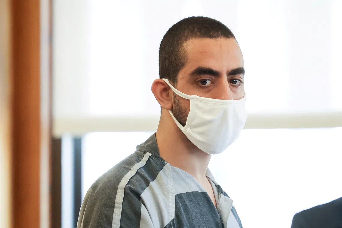 Hadi Matar, 28, was found guilty of attempted murder in New York state court in 2025, and was sentenced to 25 years in prison.