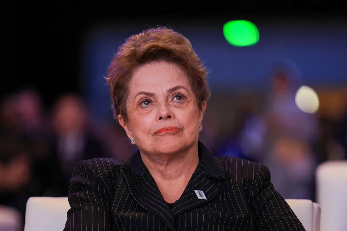 President of the New Development Bank (NDB) Dilma Rousseff attends the Ninth Annual Meeting of the NDB, a multilateral development bank established by Brazil, Russia, India, China and South Africa (BRICS) in Cape Town, South Africa, August 30, 2024. REUTERS/Esa Alexander/File Photo
