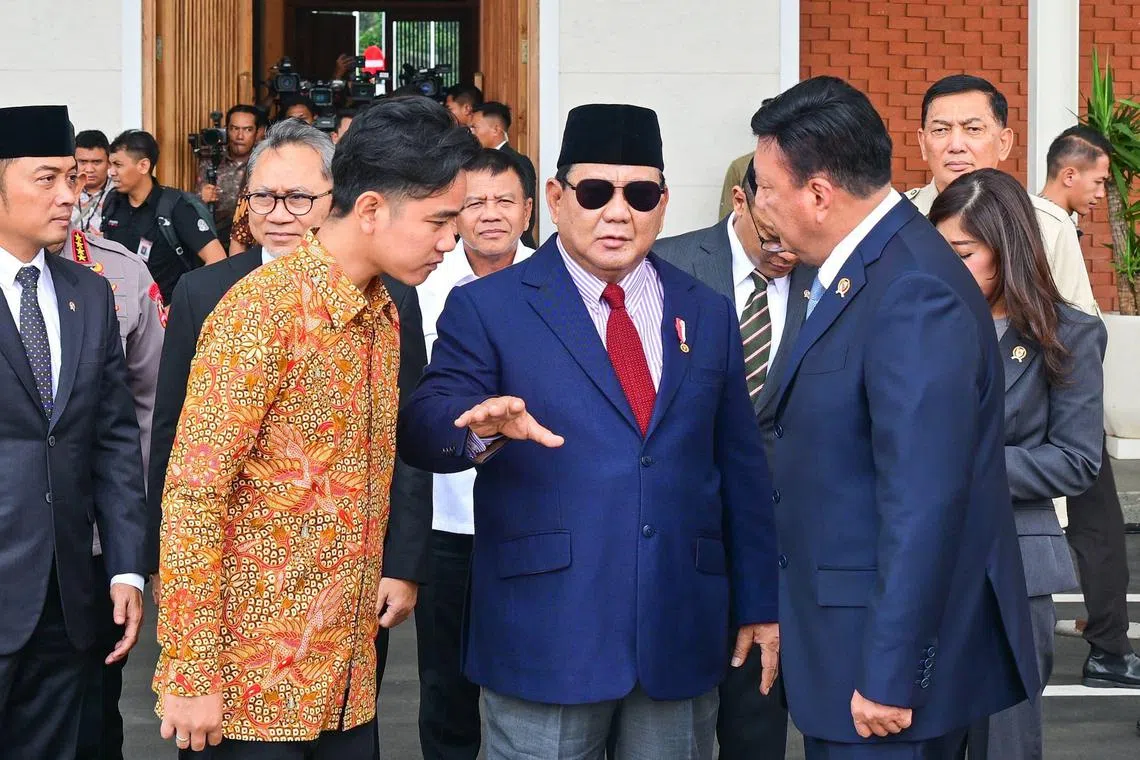 President Prabowo Subianto, who is allied with his predecessor, Mr Joko Widodo, is seeking to further consolidate power after forming a coalition government that controls some 80 per cent of national parliament seats.
