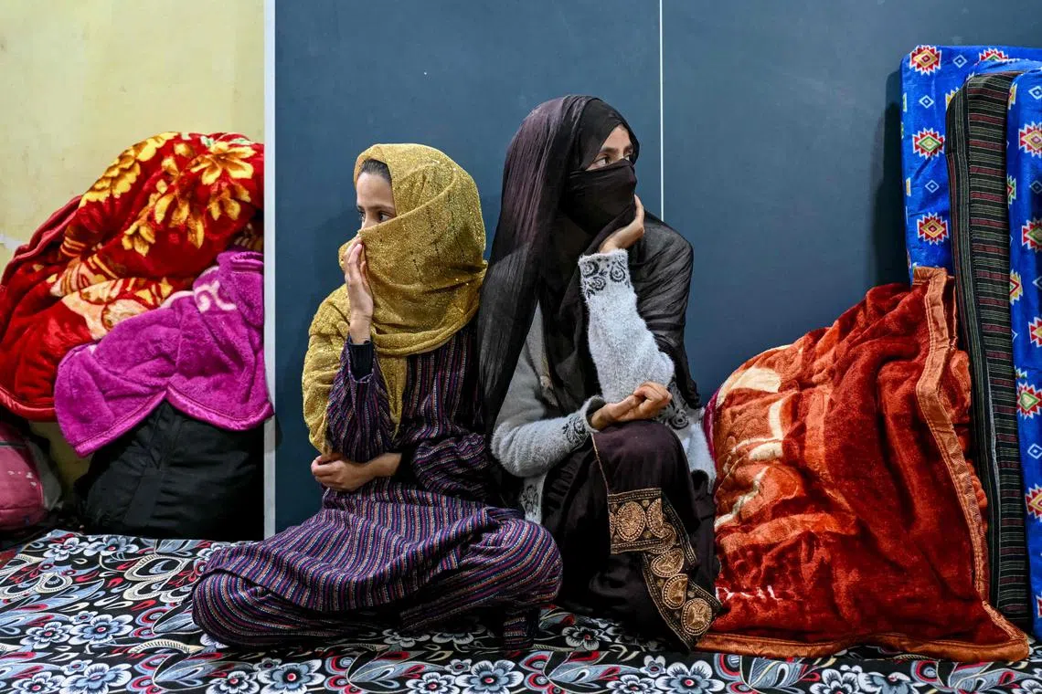 Hundreds of residents were evacuated in buses  from two border villages to a college 20km back from the frontier that has been converted into a shelter for the displaced. 