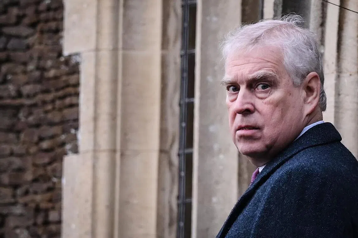 Britain's former prince Andrew, whose ties to Epstein have caused a spectacular years-long fall from grace, served as a British trade envoy for a decade from 2001.
