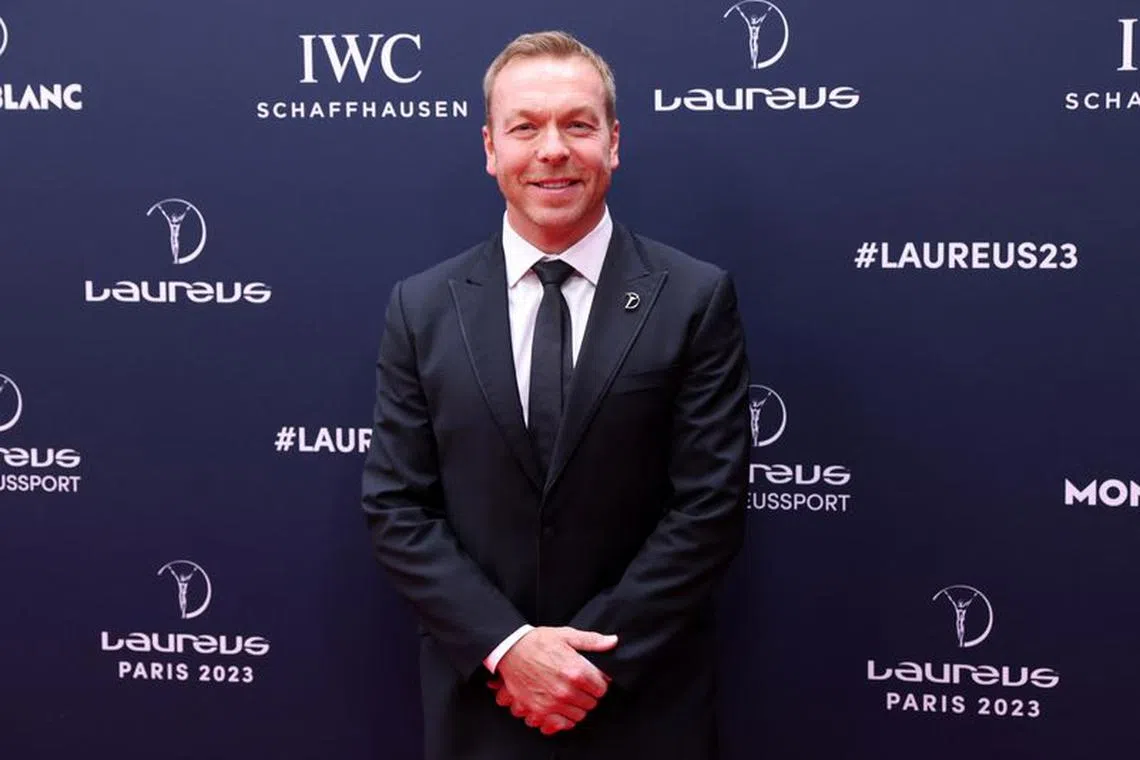 Laureus World Sports Awards - Hotel d’Evreux, Paris, France - May 8, 2023  Chris Hoy poses ahead of the award ceremony REUTERS/Johanna Geron/File Photo
