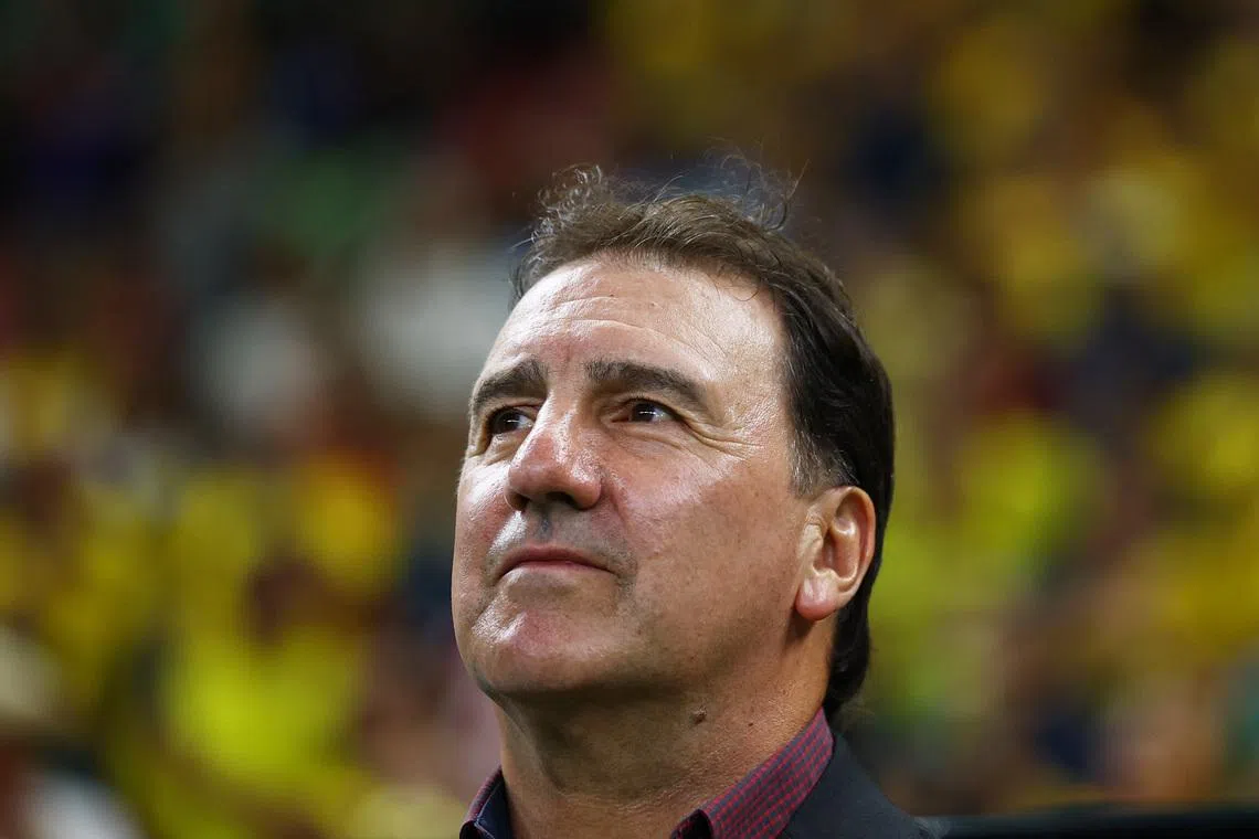 Soccer Football - FIFA World Cup 2026 - Group K - Colombia v DR Congo - Estadio Guadalajara, Guadalajara, Mexico - June 23, 2026 Colombia coach Nestor Lorenzo before the match REUTERS/Daniel Becerril