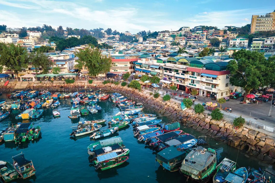HK, traditionally renowned for its shopping, dining and nightlife, is striving to regain travellers’ mindshare with lesser known attractions. Pictured here is Cheung Chau, an island with many seafood restaurants lining the pier. 