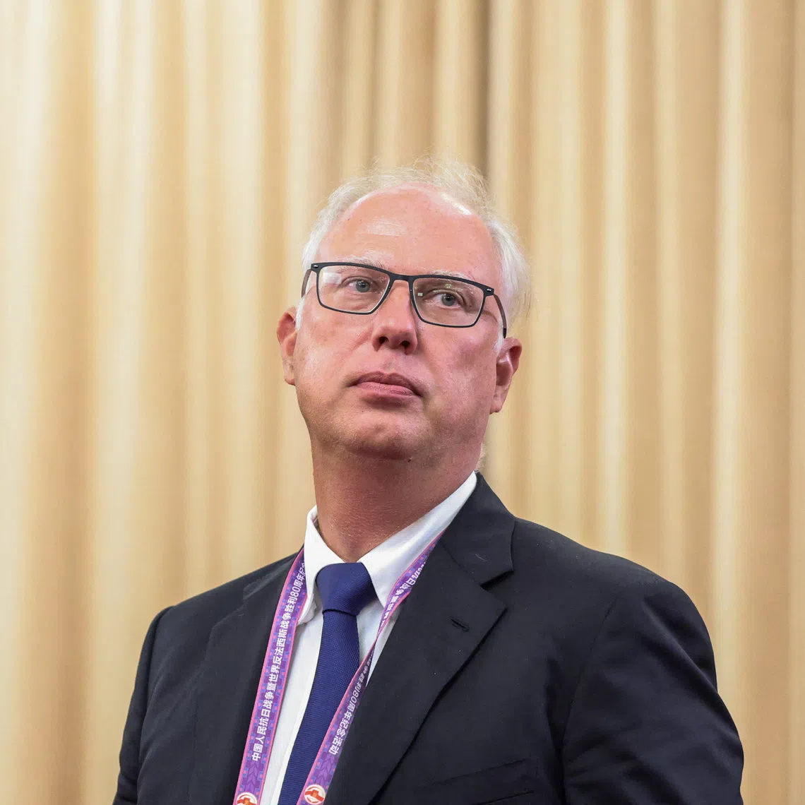 Kirill Dmitriev, Special Presidential Envoy on Foreign Investment and Economic Cooperation of Russia,  looks on at Diaoyutai State Guesthouse in Beijing, China, September 2, 2025. REUTERS/Maxim Shemetov/Pool