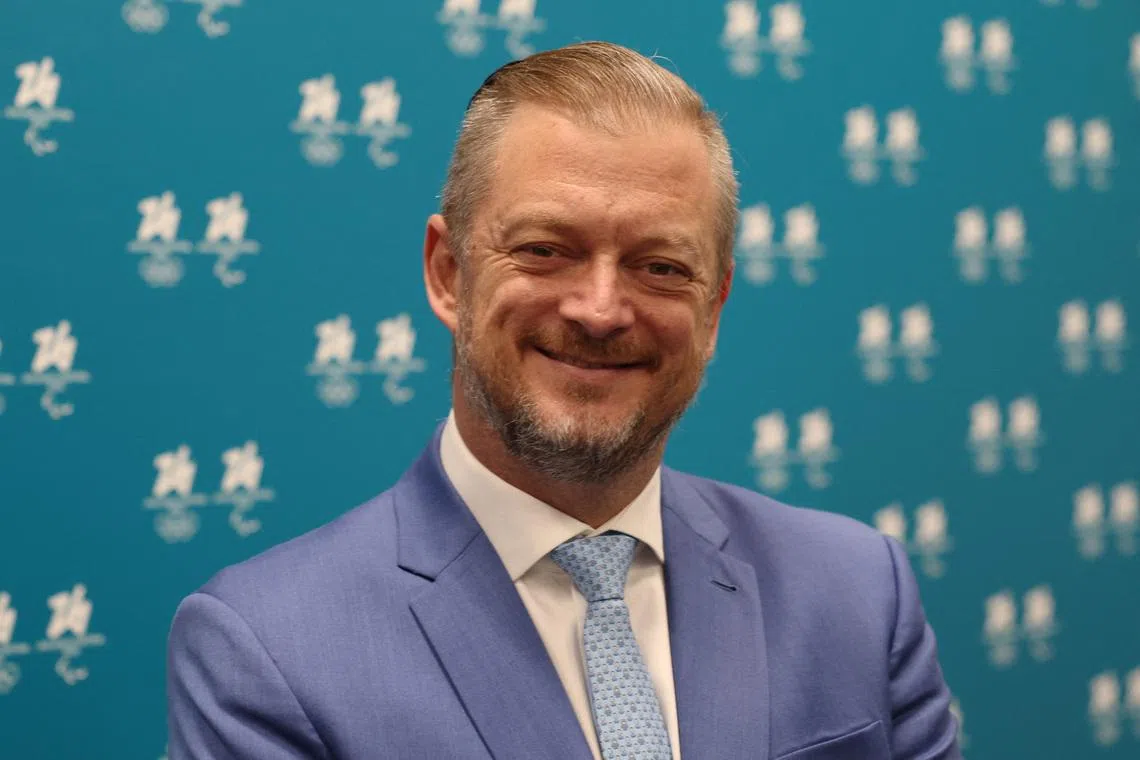 2026 Winter Paralympics - Press conference - Headquarters of the Milano Cortina 2026 Organising Committee, Milan, Italy - March 5, 2025 IPC President Andrew Parsons ahead of the press conference REUTERS/Claudia Greco/File Photo
