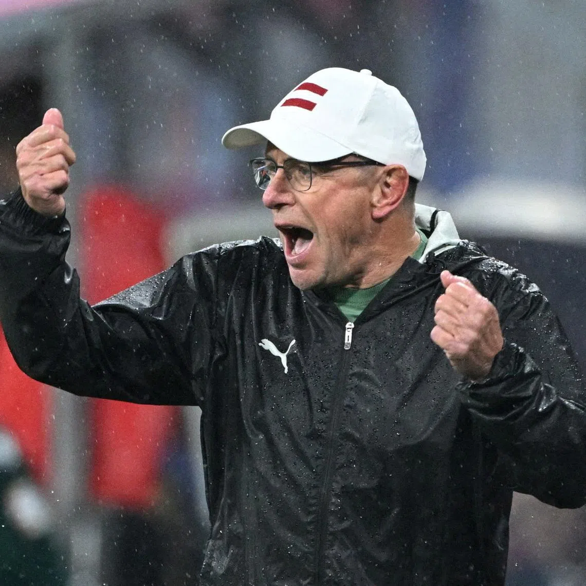 FILE PHOTO: Soccer Football - Euro 2024 - Round of 16 - Austria v Turkey - Leipzig Stadium, Leipzig, Germany - July 2, 2024 Austria coach Ralf Rangnick reacts REUTERS/Annegret Hilse/File Photo