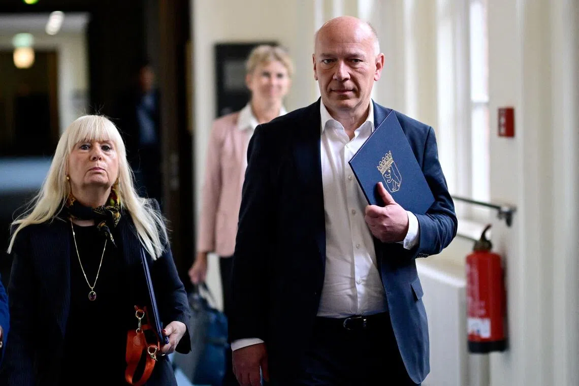 Berlin’s outgoing Mayor Kai Wegner (right) announced the German capital’s withdrawal from an Olympic hosting bid at a press conference on Sept 24.