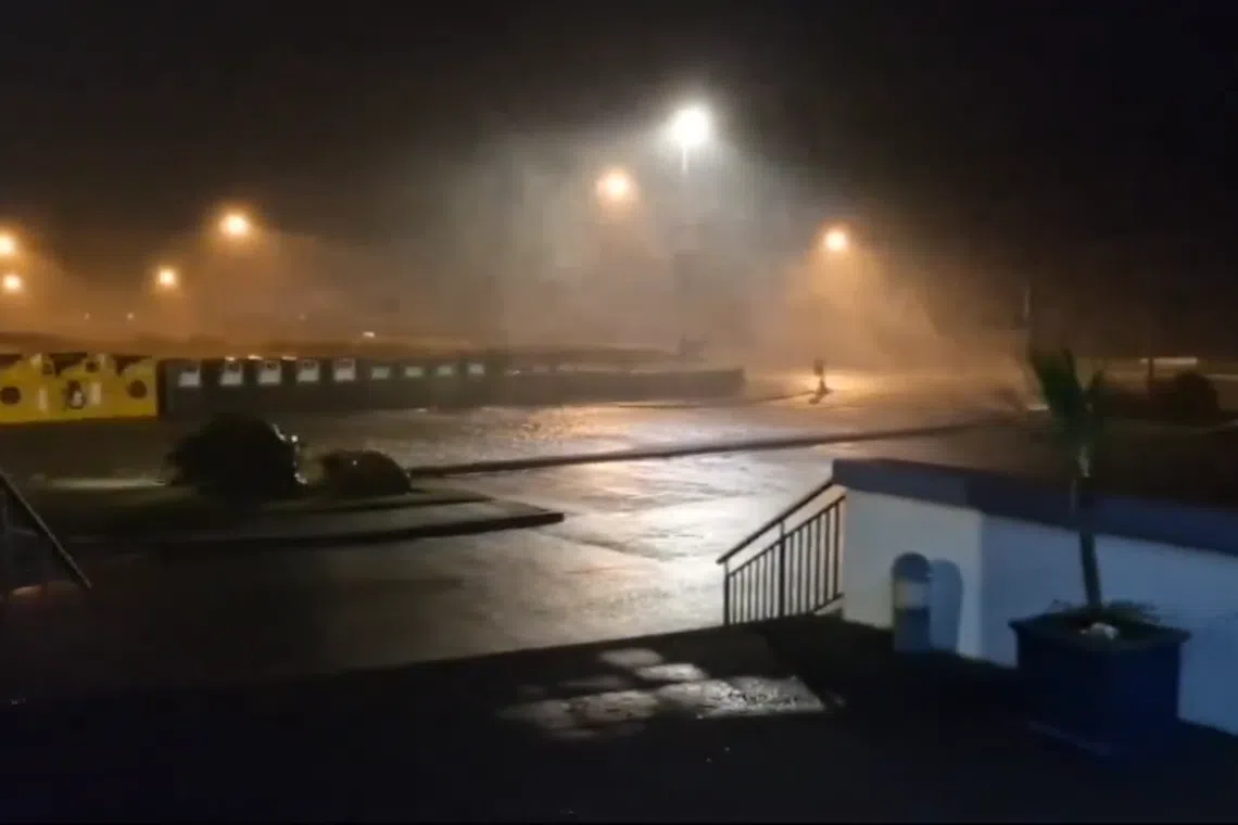 Officials had warned the storm was set to be one of the most dangerous they have faced and told people to stay indoors.