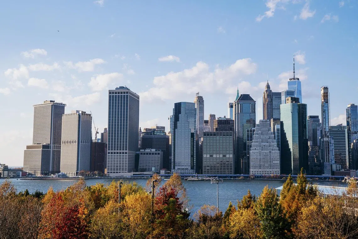 FILE Ñ A view of Manhattan from the Brooklyn Promenade, on Nov. 19, 2023. New York CityÕs housing crunch is at its worst in more than 50 years; fewer than 1.5 percent of the cityÕs apartments were available to rent in 2023, according to new data, the lowest number since the city began counting in 1968. (Janice Chung/The New York Times)