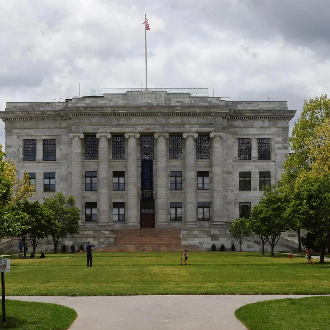 A general view of the Harvard Medical School in Boston in 2022. Between 2018 and 2023, a former manager at its morgue allegedly stole body parts that had been donated for research and sold them. 