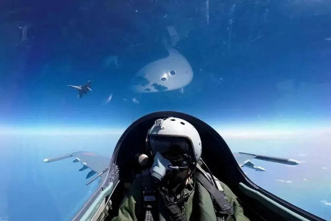 China simulated precision attacks and blockades of Taiwan during the drills. 