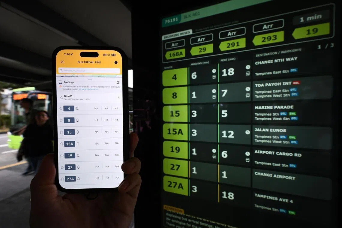 The LTA is investigating the cause of the 95-minute disruption on MyTransport app.