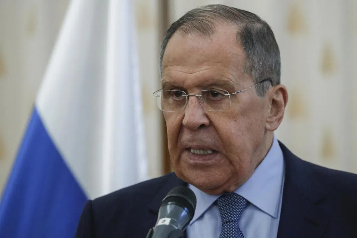 Russian Foreign Minister Sergei Lavrov had been asked if Moscow was stable and not slipping into turmoil.