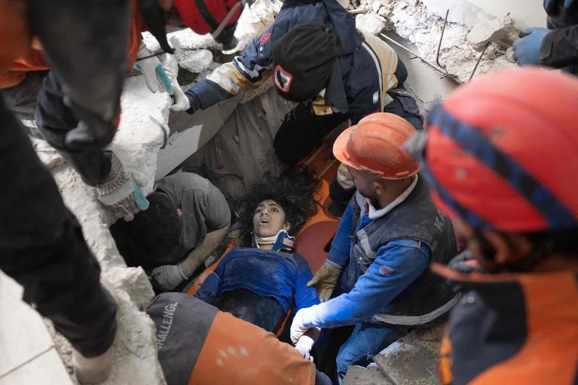 Rescuers took five painstaking hours to save the life of 16-year-old Melda Adtas.