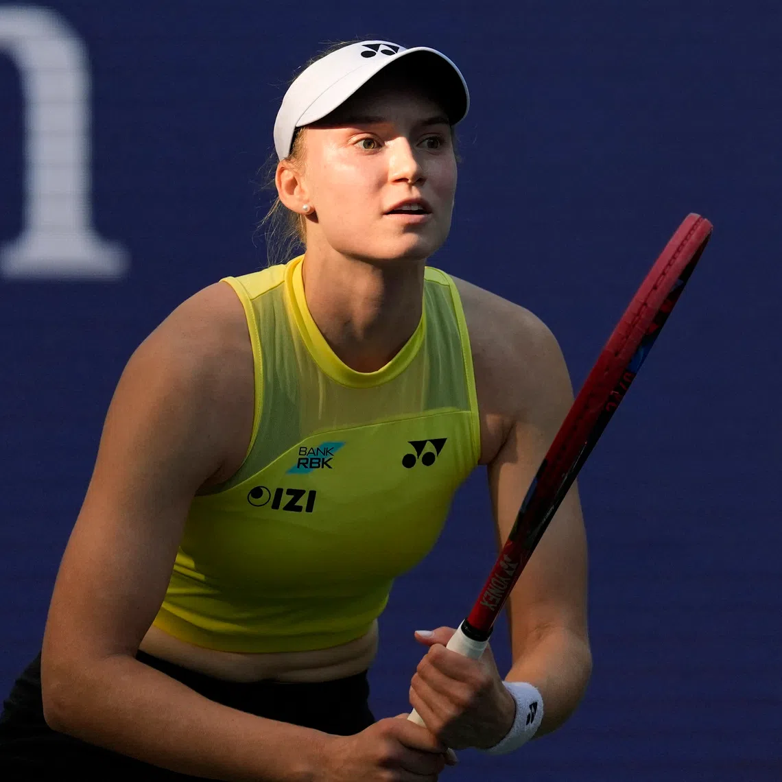 Tennis - U.S. Open - Flushing Meadows, New York, United States - September 7, 2026 Kazakhstan's Elena Rybakina in action during her round of 16 match against Japan's Naomi Osaka REUTERS/Eduardo Munoz