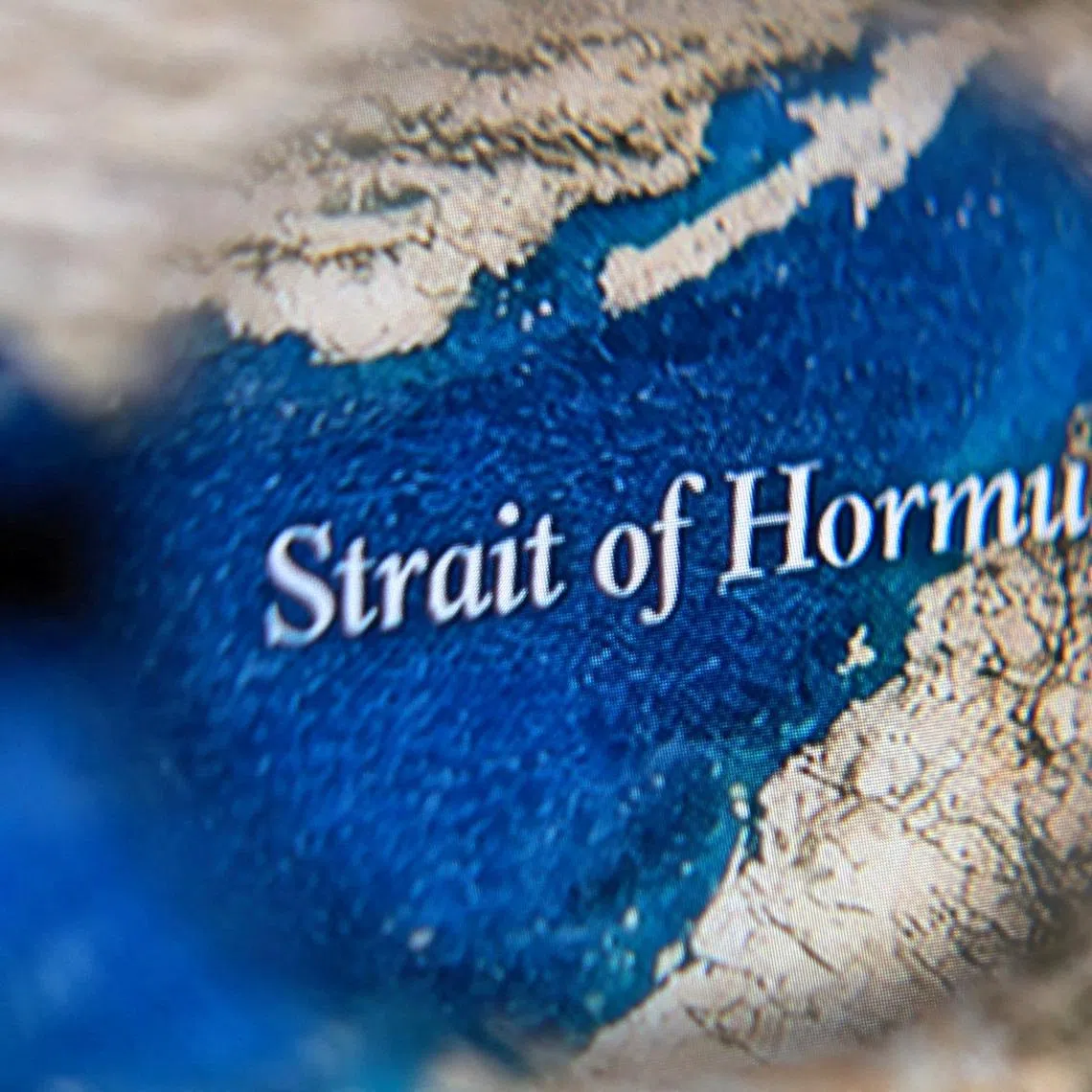 FILE PHOTO: Strait of Hormuz map is seen in this illustration taken April 15, 2026. REUTERS/Dado Ruvic/Illustration/File Photo