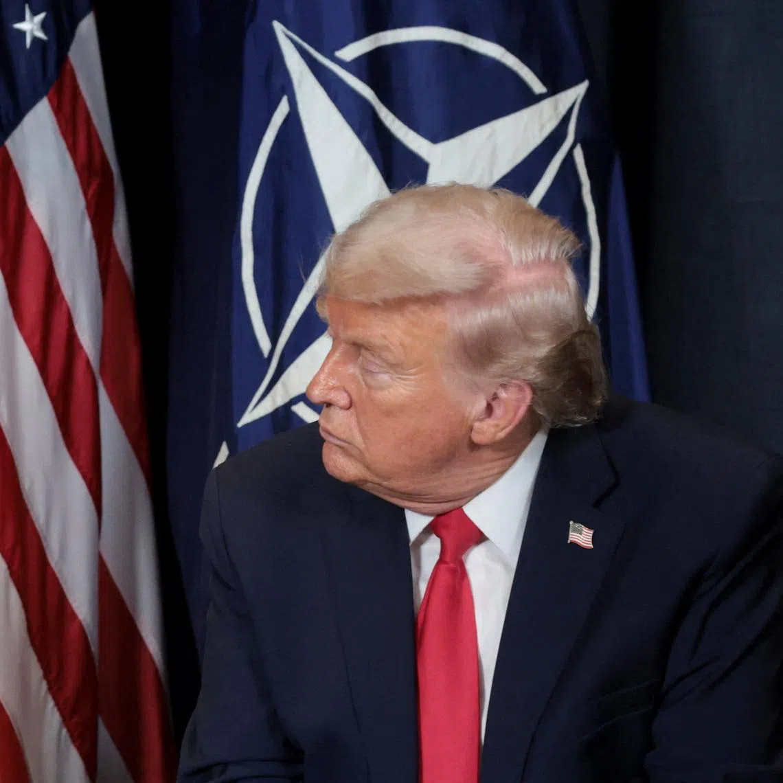 U.S. President Donald Trump holds a bilateral meeting with NATO Secretary General Mark Rutte at the World Economic Forum (WEF) in Davos, Switzerland, January 21, 2026. REUTERS/Jonathan Ernst