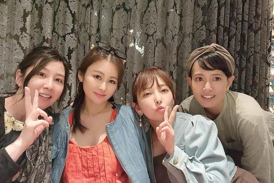 Girl group Sunday Girls (from left) Tomoko Takagaki, Mai Sato, Aisa Senda and Chika Goshima.