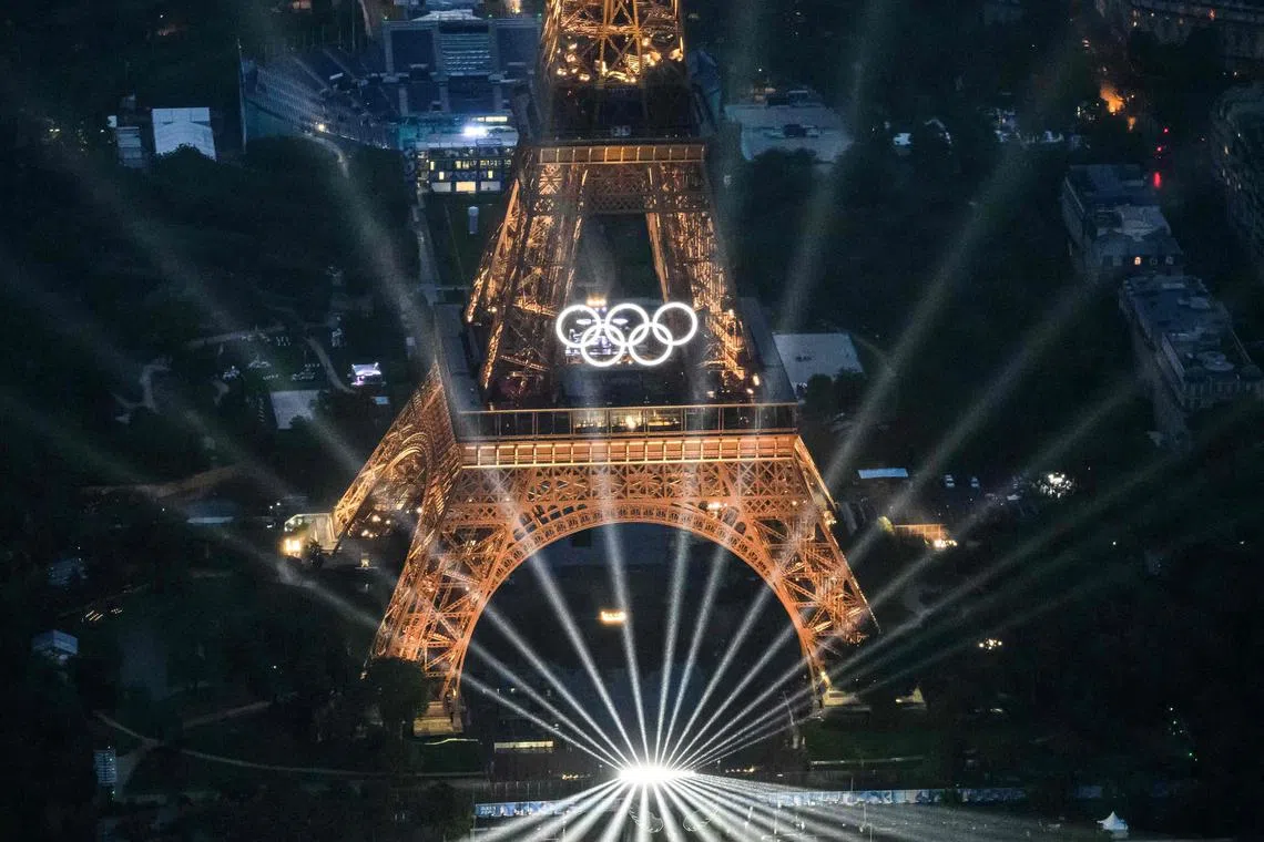 Each medal at the Paris Olympics contains a small piece of the Eiffel Tower, taken from the stocks of the Parisian monument’s operating company.