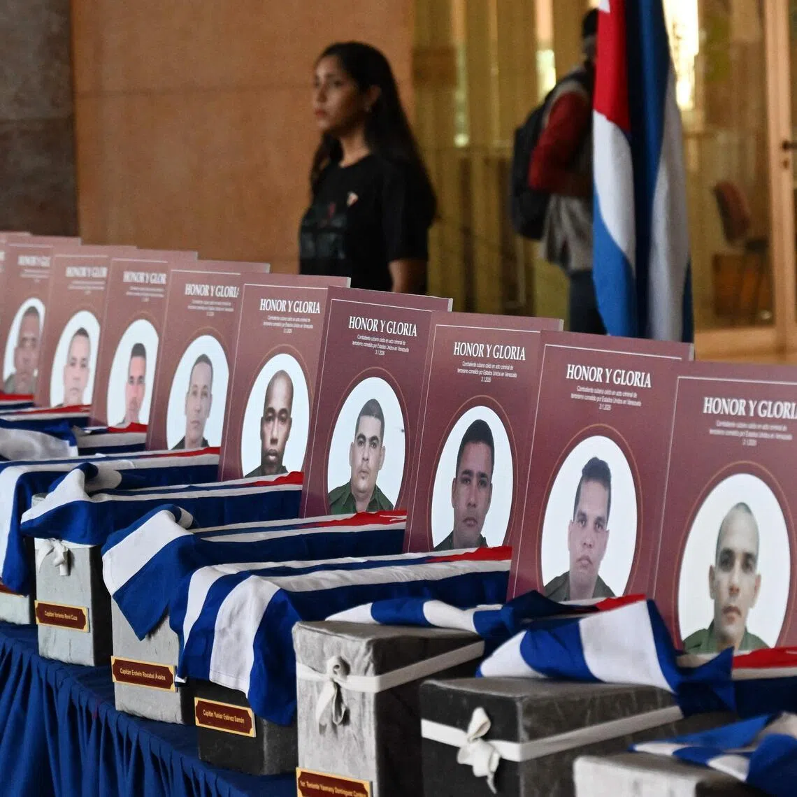 The 32 soldiers died during a Jan 3 US raid on Caracas to capture Venezuelan president Nicolas Maduro.