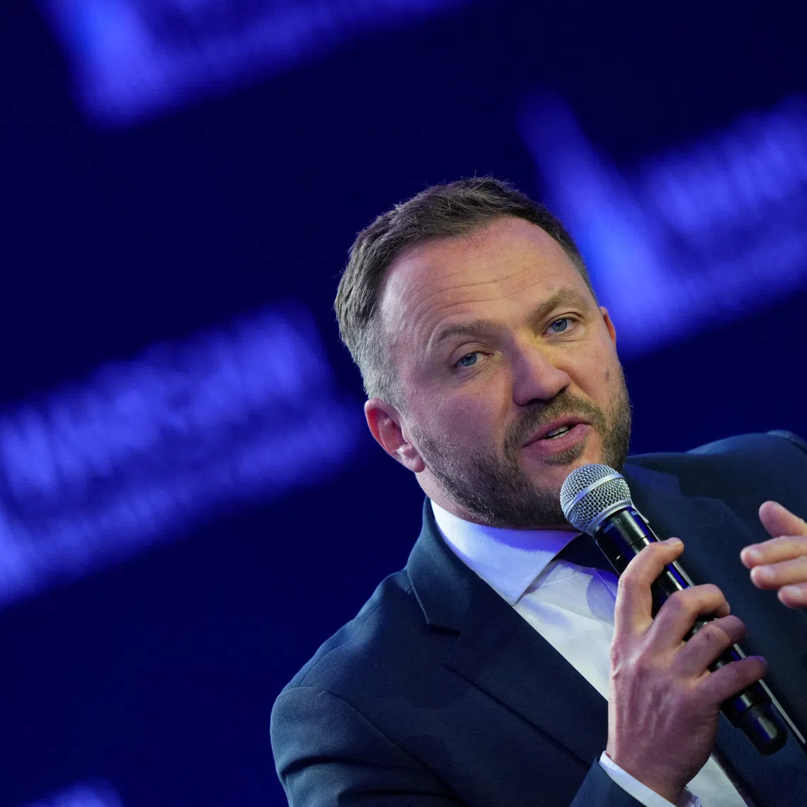 Estonia's Foreign Minister Margus Tsahkna speaks during the panel discussion 'What Comes After the Liberal International Order?' at the 2026 Warsaw Security Forum in Warsaw, Poland, October 13, 2026. REUTERS/Aleksandra Szmigiel