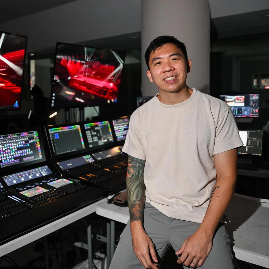 NDP 2026 lighting director Michael Chan decided to scale up the production to create an immersive experience for spectators.