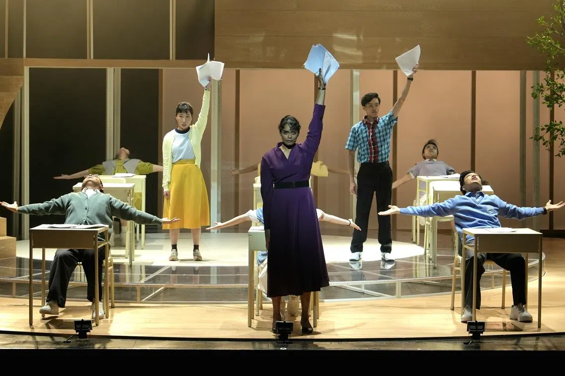 Rebekah Sangeetha Dorai (foreground) is one of three female vocal powerhouses within the show.