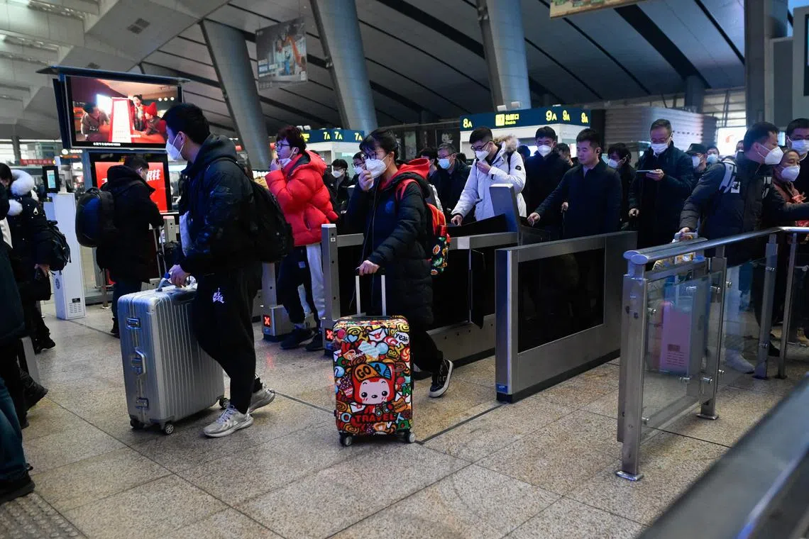 China re-opened its borders on Jan 8 after having abruptly abandoned in December a strict anti-virus regime.