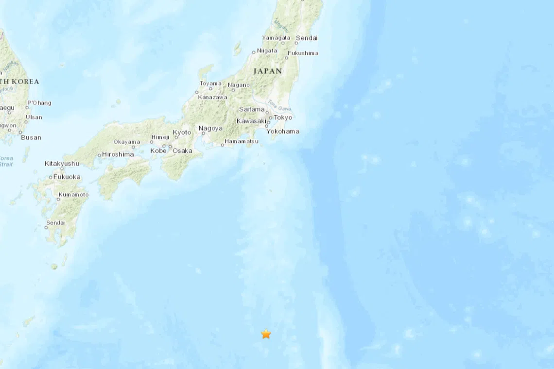 The quake was at a depth of 503.2km (312.7 miles).