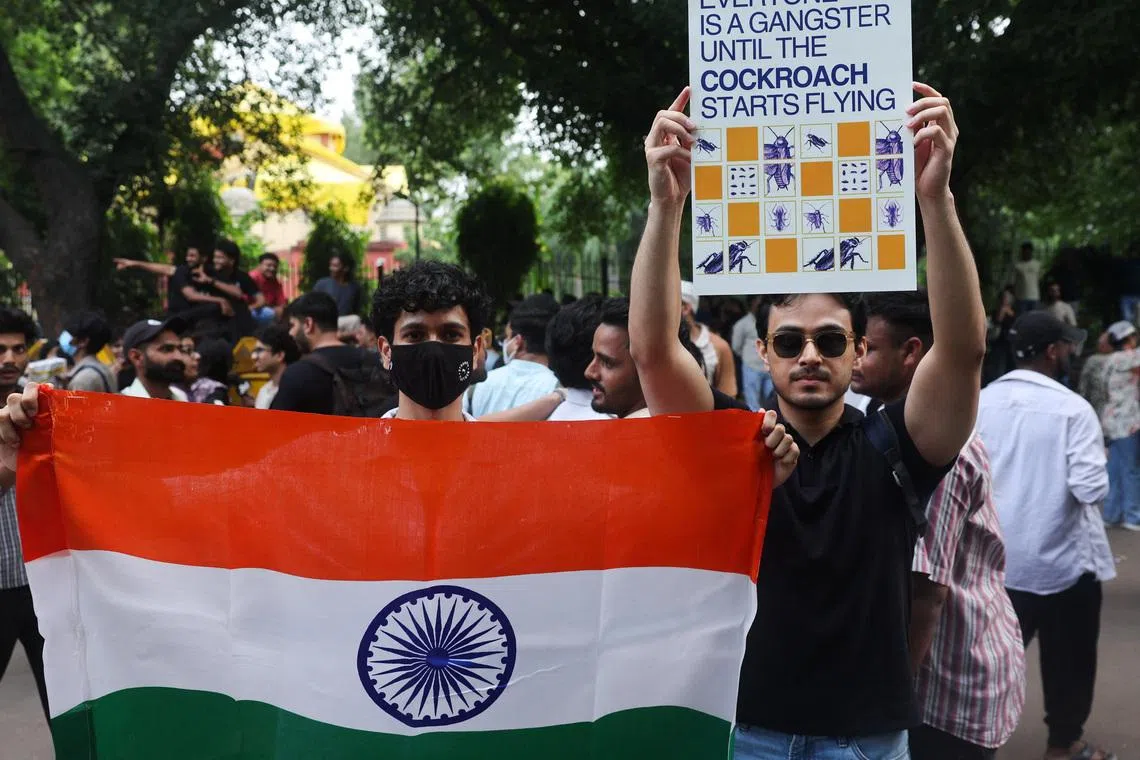 India's top court orders no coercive action against youth protesters and release of minors, media reports say