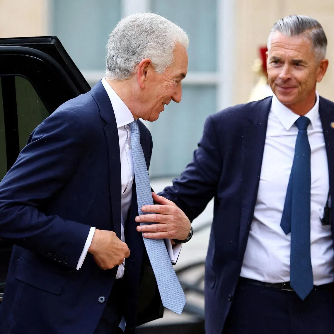 US Ambassador to France Charles Kushner (left) is the father of US President Donald Trump's son-in-law, Mr Jared Kushner.