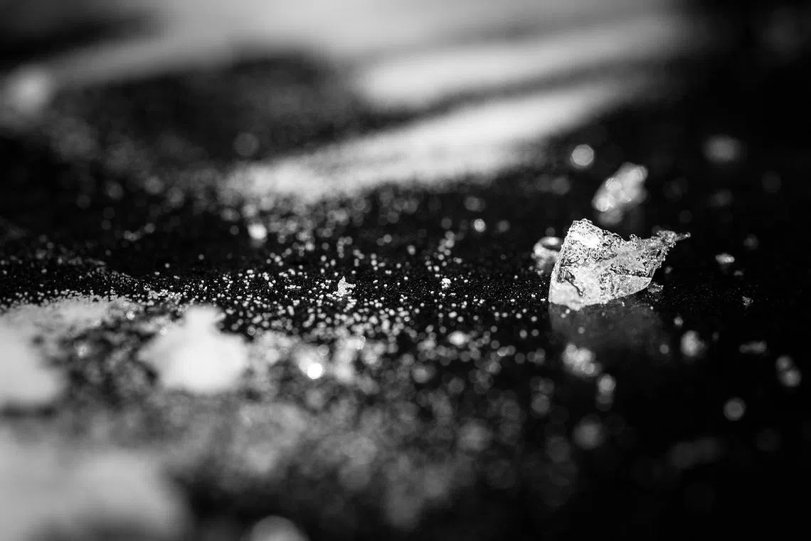 A drug test, suggested by the social worker, showed that the girl had taken meth. 