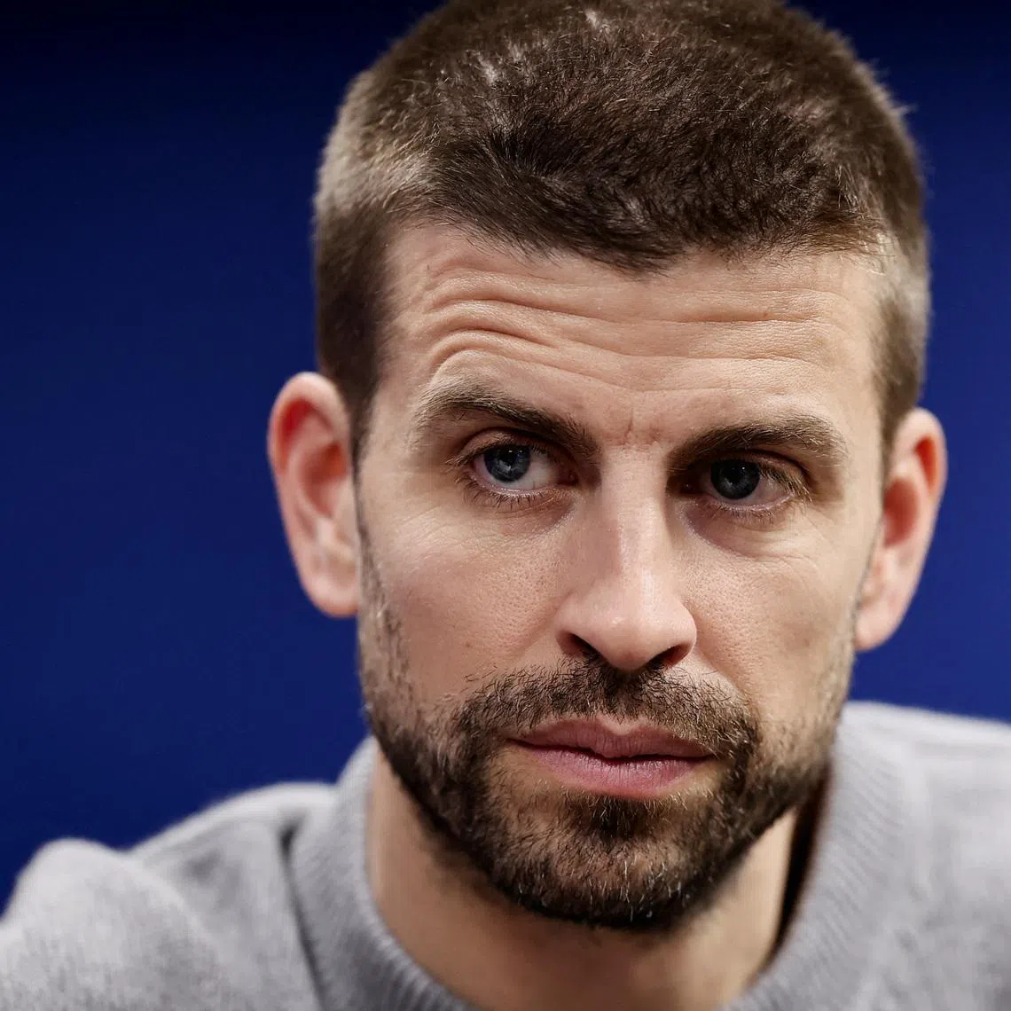 Gerard Pique attends a press conference in Sao Paulo, Brazil, January 16, 2026. REUTERS/Amanda Perobelli/File Photo